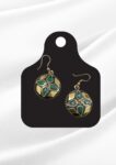 Meher Afghan Mosaic Diamond Earrings | Multi-Stone Tribal Drop Earrings
