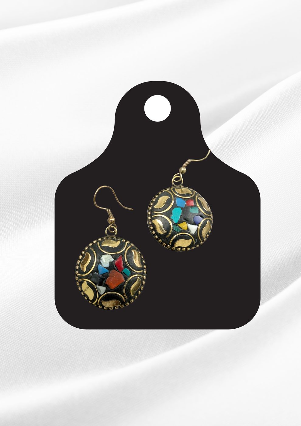 DO-EAR-017-saba-afghan-turquoise-red-round-heart-mosaic-earrings-antique-gold-tribal