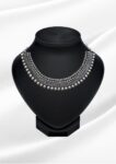 Zoya Oxidized Silver Multi-Layer Choker Necklace | Tribal Beaded Collar Necklace