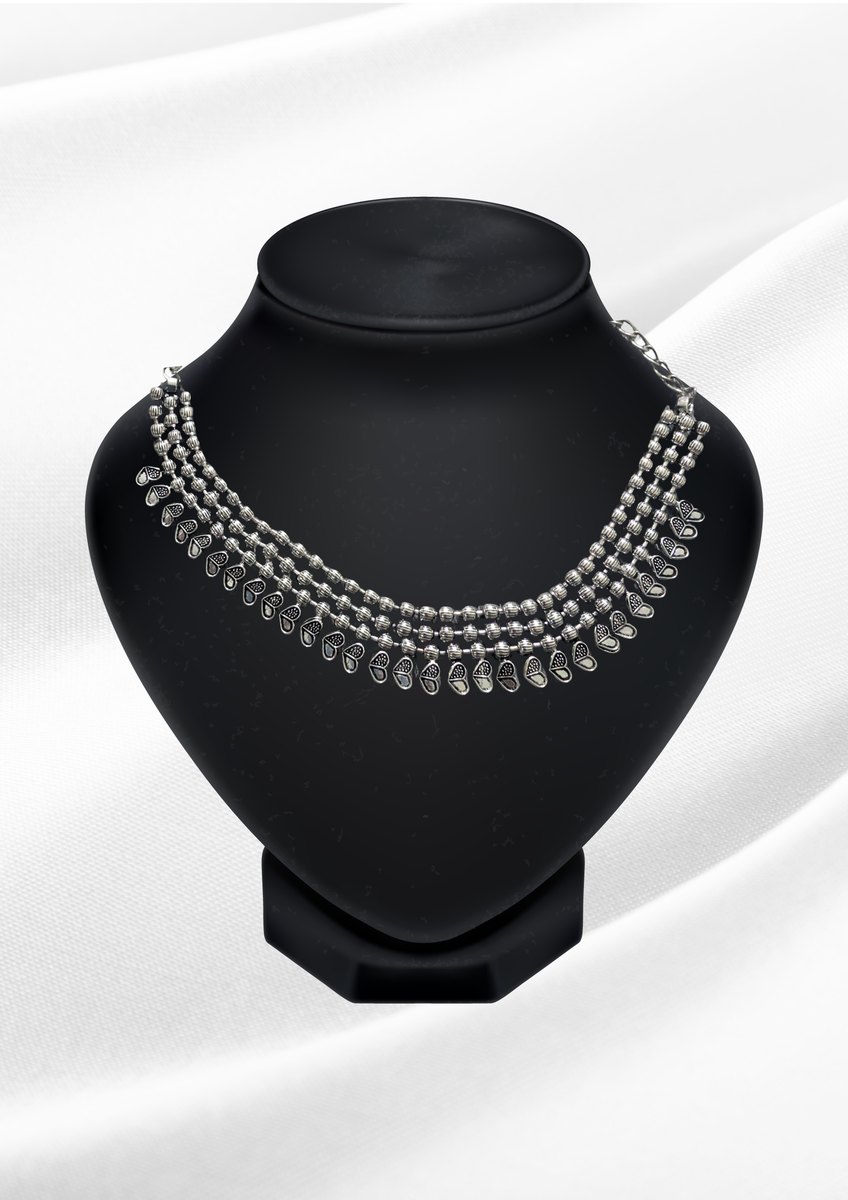 DO-NEC-003-areeba-oxidized-silver-layered-bead-choker