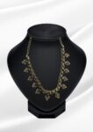 Aamina Antique Gold Cluster Choker | Tribal Bead Drop Necklace