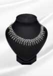 Naira Oxidized Silver Spike Choker Necklace | Tribal Spear Collar Necklace