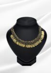 Sana Antique Gold Coin Choker Necklace | Tribal Disk Collar Necklace