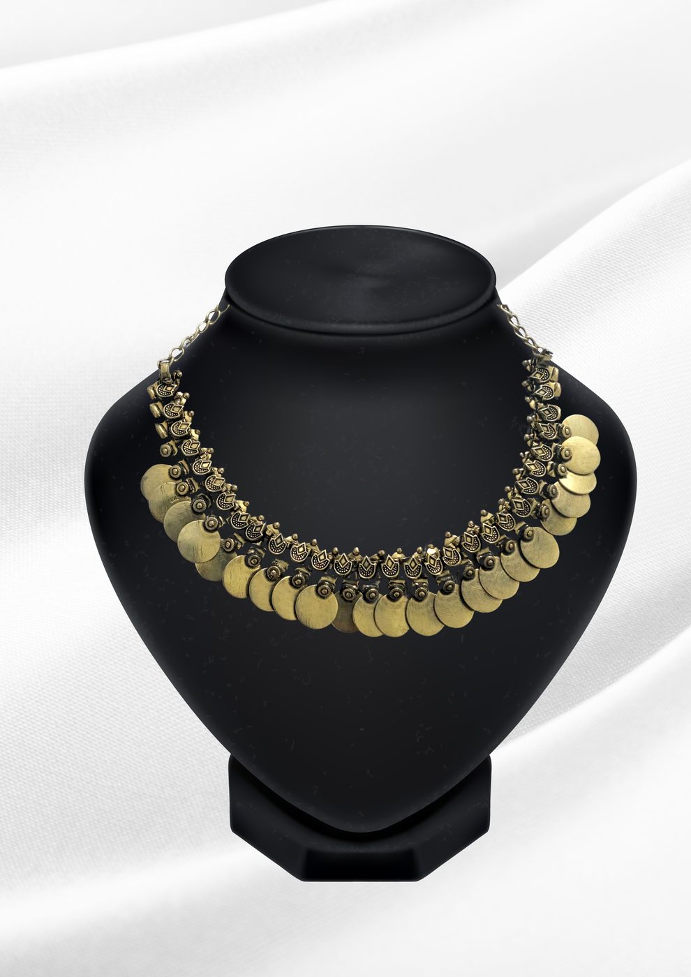 DO-NEC-023-sana-antique-gold-coin-choker-necklace-tribal-disk-collar-necklace