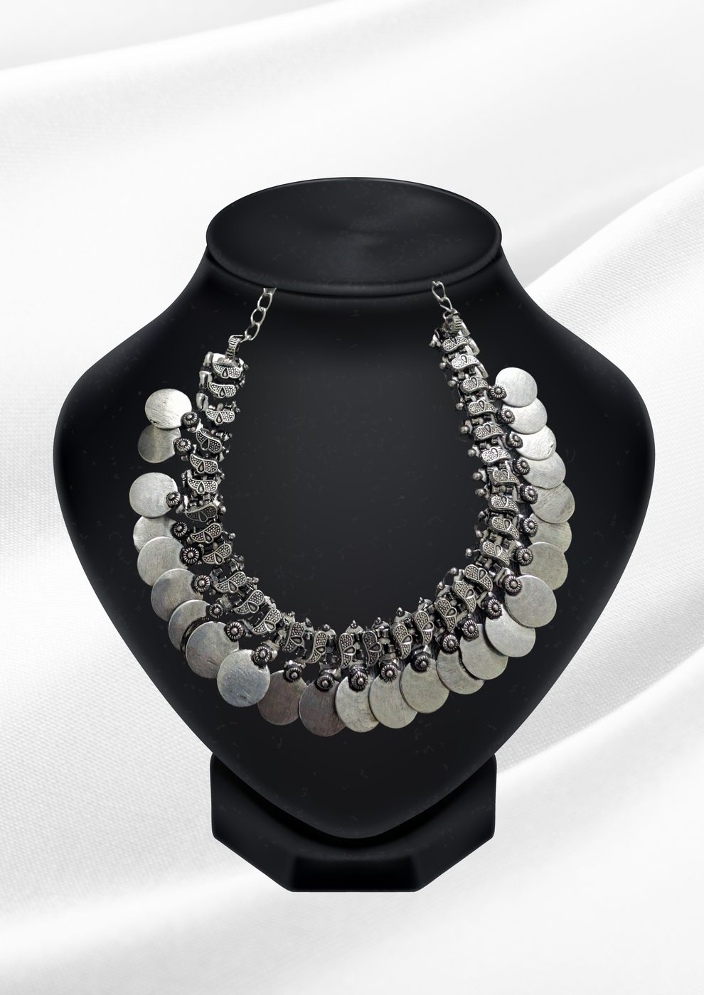 DO-NEC-027-sana-antique-sliver-coin-choker-necklace-tribal-disk-collar-necklace