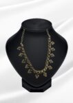 Aamina Antique Gold Cluster Choker | Tribal Bead Drop Necklace